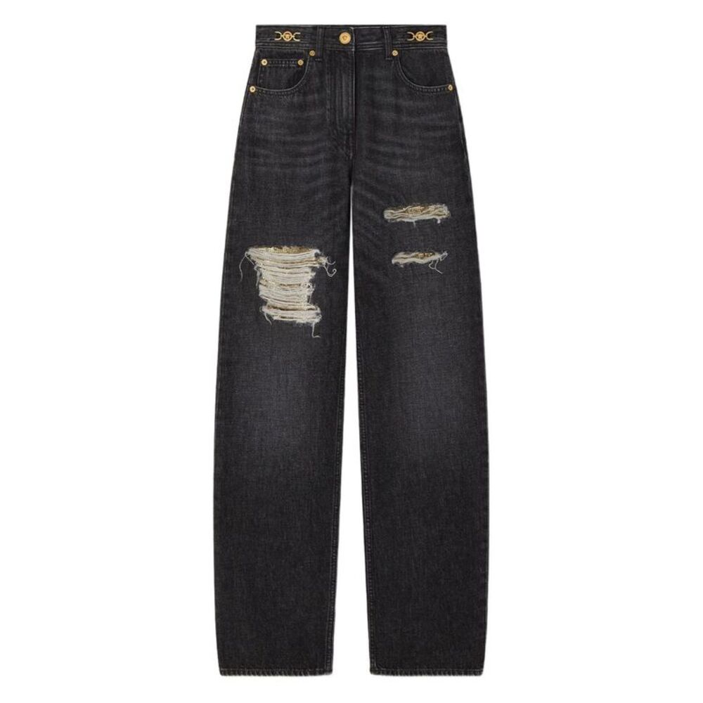 Versace Women Denim Cotton Jeans